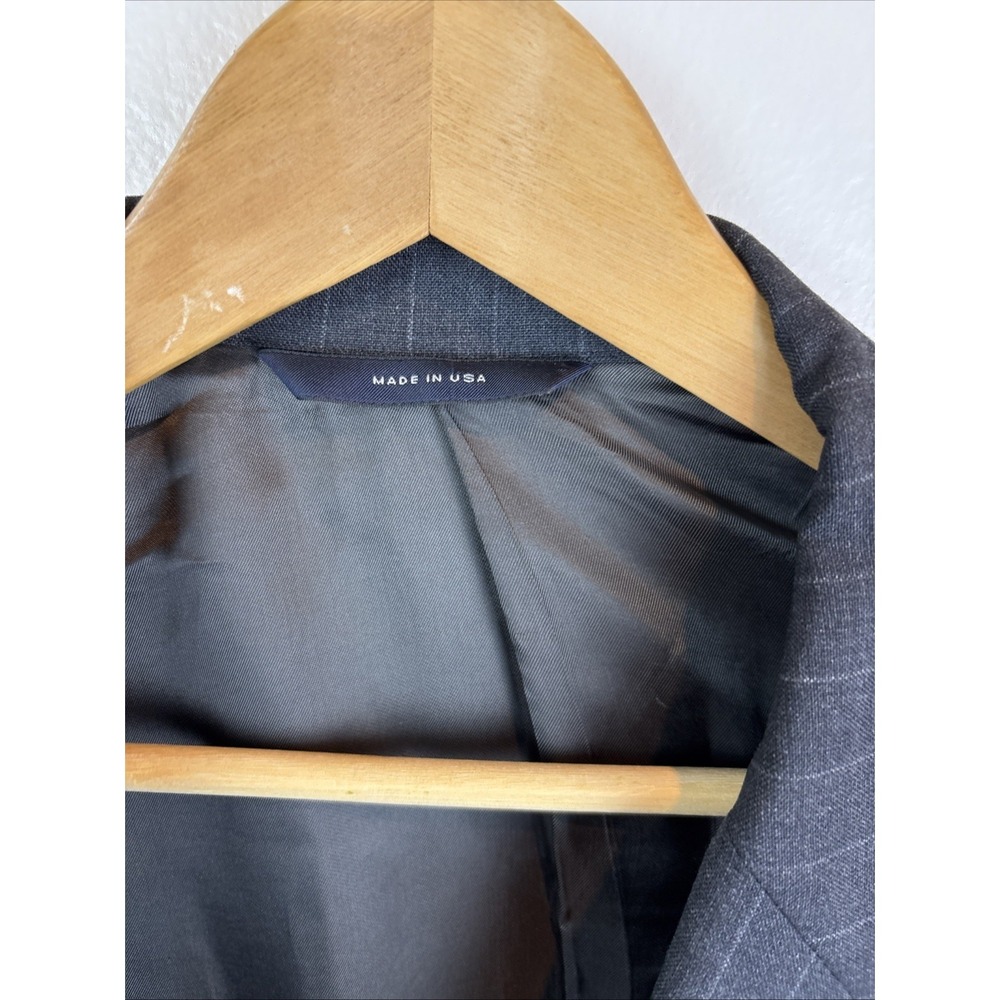 Vtg Brooks Brothers Brooksease Pinstripe Navy 100% Wool Blazer Jacket 50 R USA - Picture 5 of 13